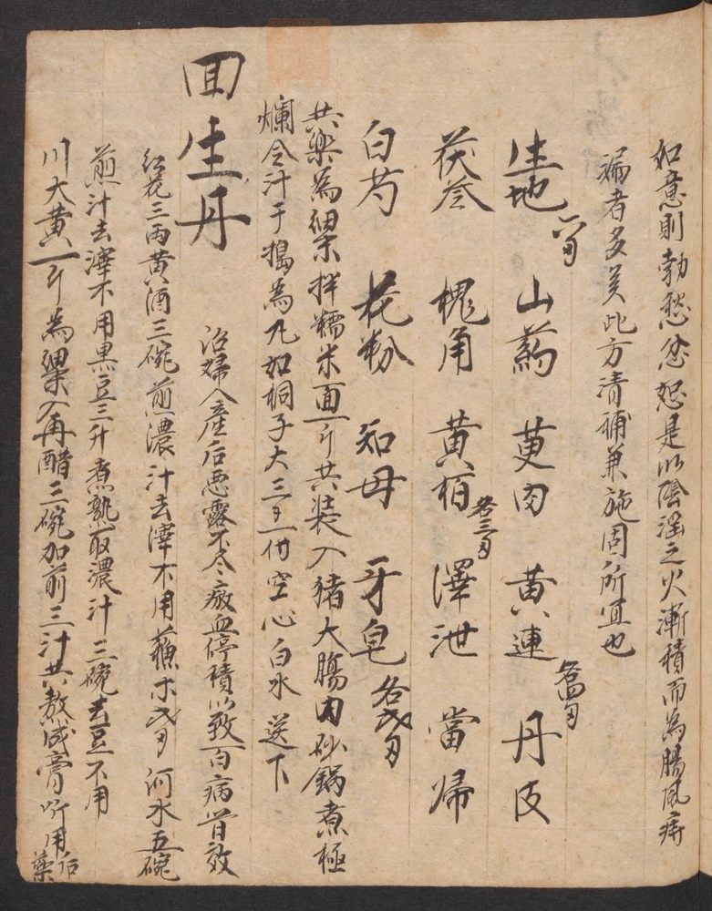 丹字药方本(第153页)