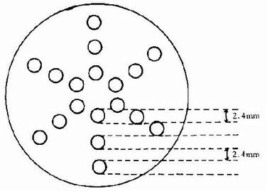 琼脂糖平皿法打孔谱型
