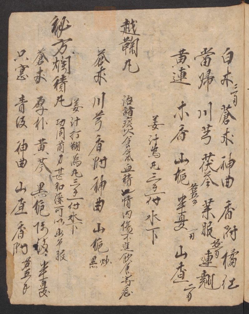 丹字药方本(第175页)